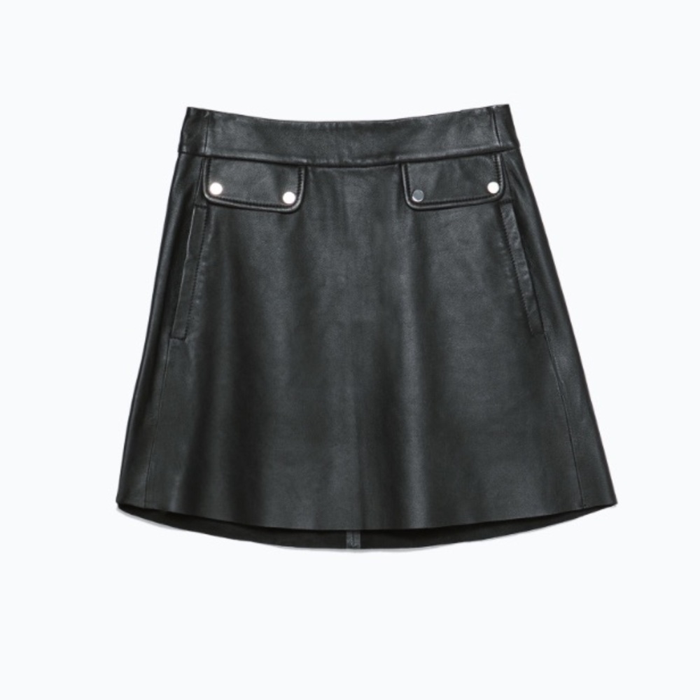 Leather Zara Skirt - Picture 1 of 3